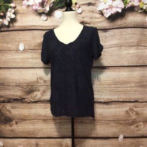 Ladies open sleeve soft top